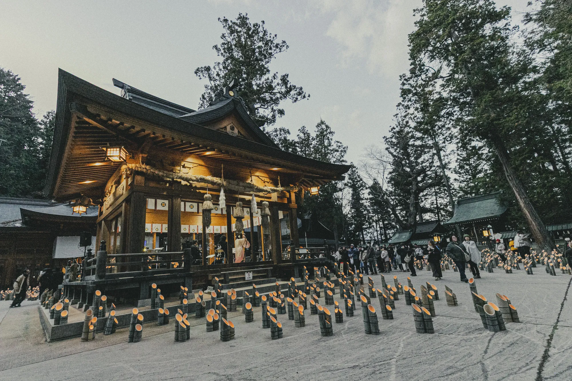 穂高神社 神竹灯