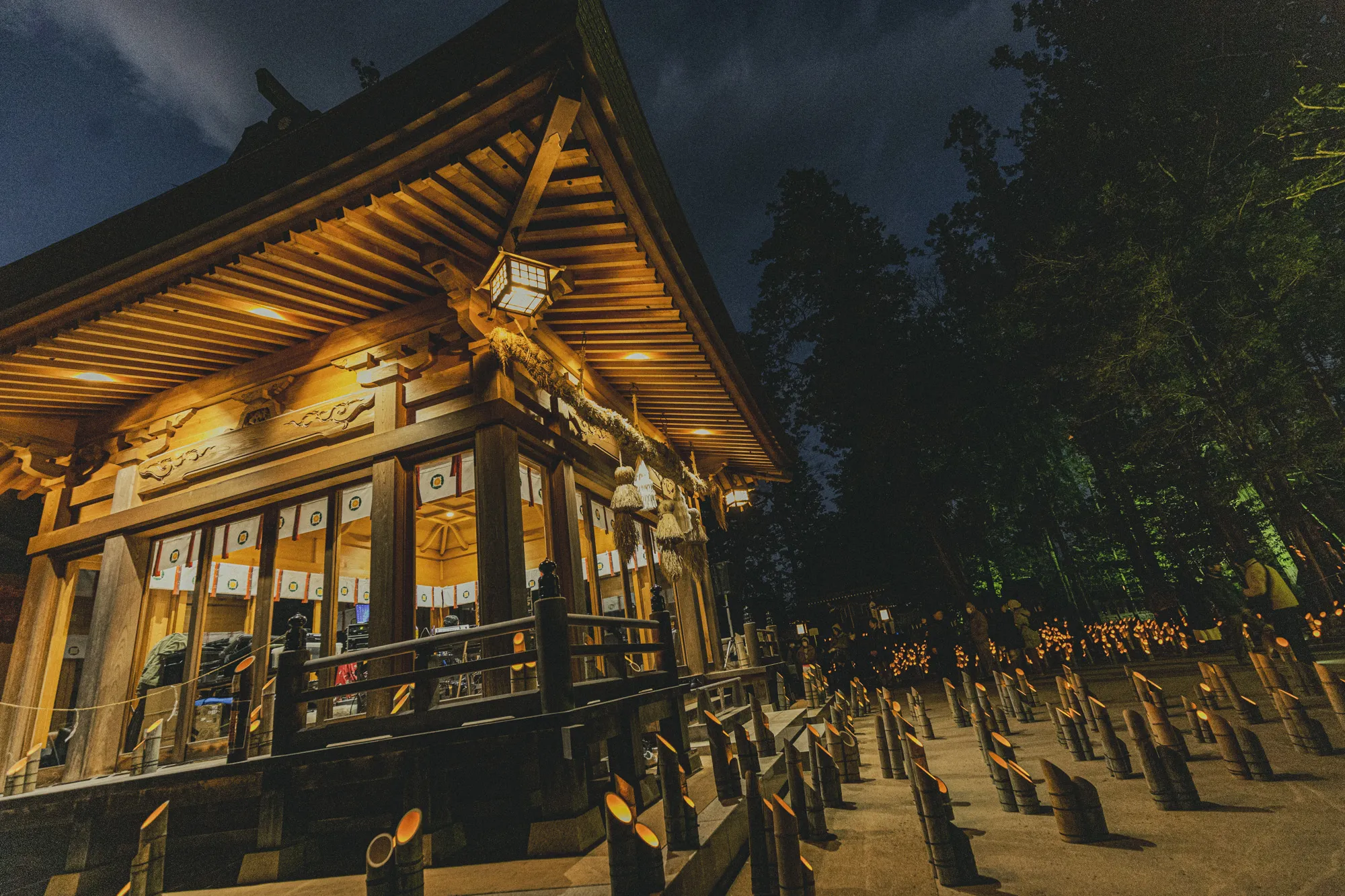 穂高神社 神竹灯