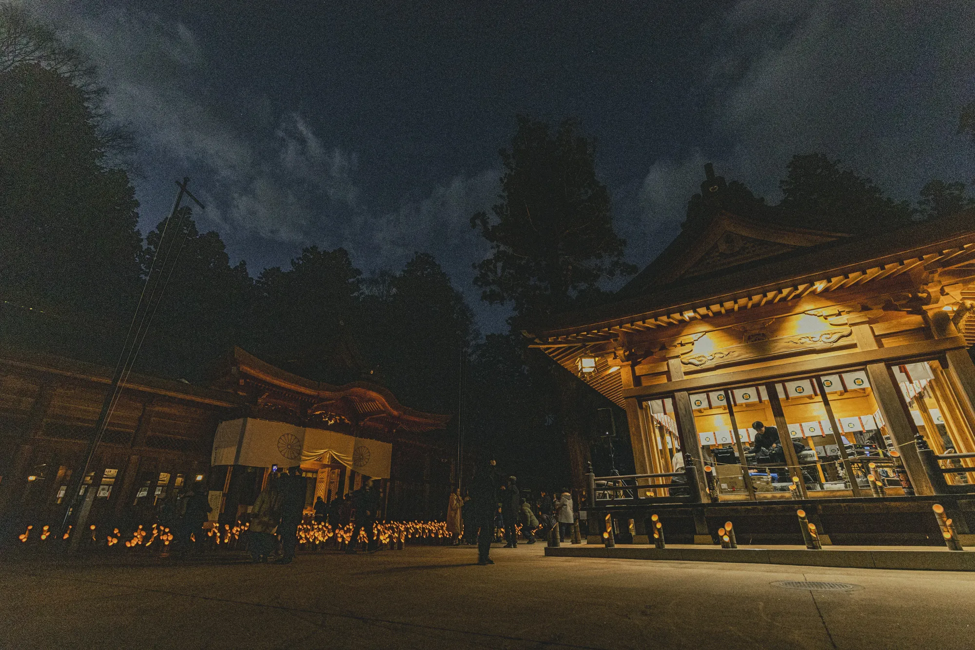 穂高神社 神竹灯